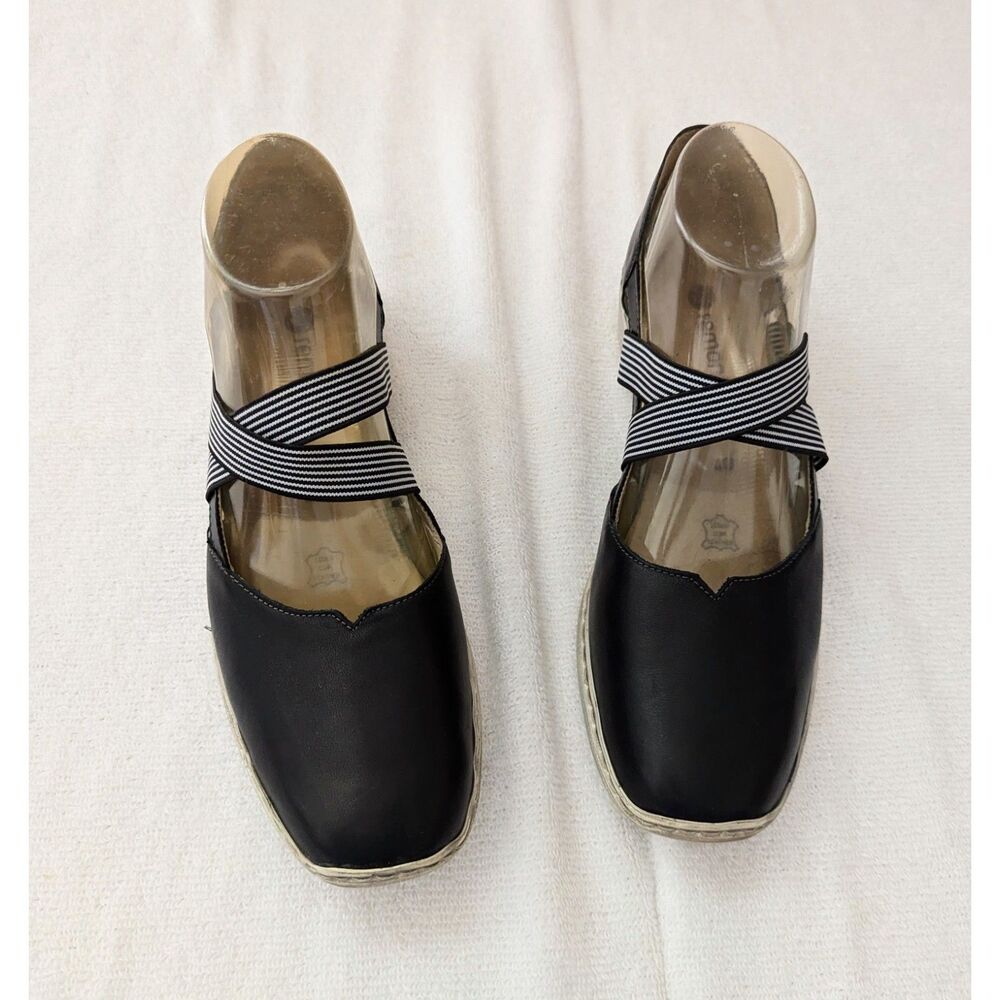 Remonte Soft slip-on Mary Jane leather shoes   Sz 40